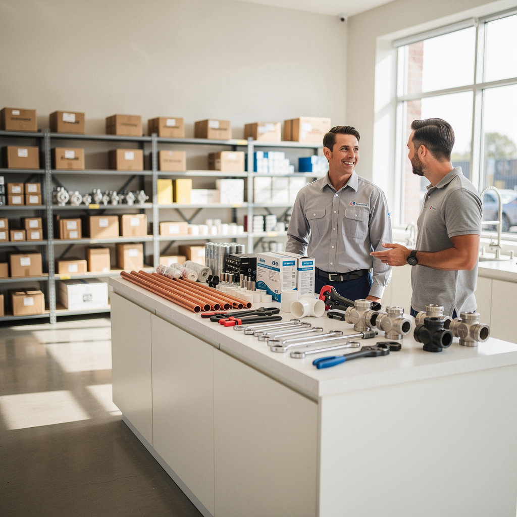 Ferguson Plumbing Supply team demonstrating core values of trust and quality for plumbing professionals in Santa Barbara